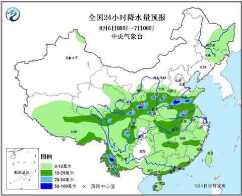 降水量预报图